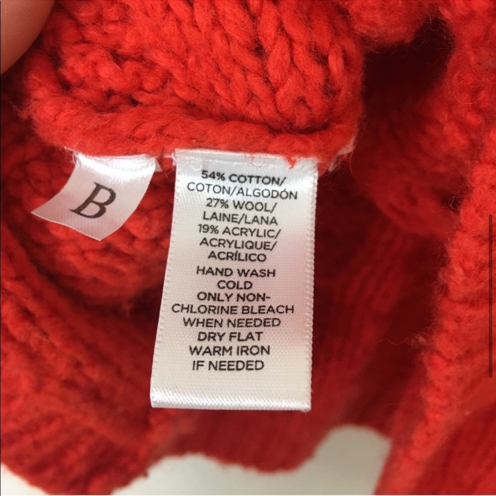 LOFT Ann Taylor Orange Sweater Size M - Picture 4 of 6